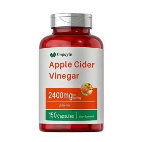 Apple Cider Vinegar Capsules 2400mg - 150 Capsules, Gluten-Free, Digestion & Weight Management Support (Option: 1)
